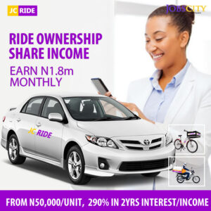 Nigeria: 8.5-12.5% $JobsCity Automobile Ride Ownership Shares Program. Buy As A Currency